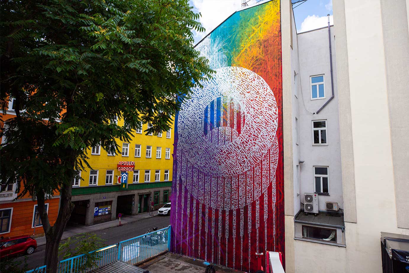Said Dokins mural in Vienna