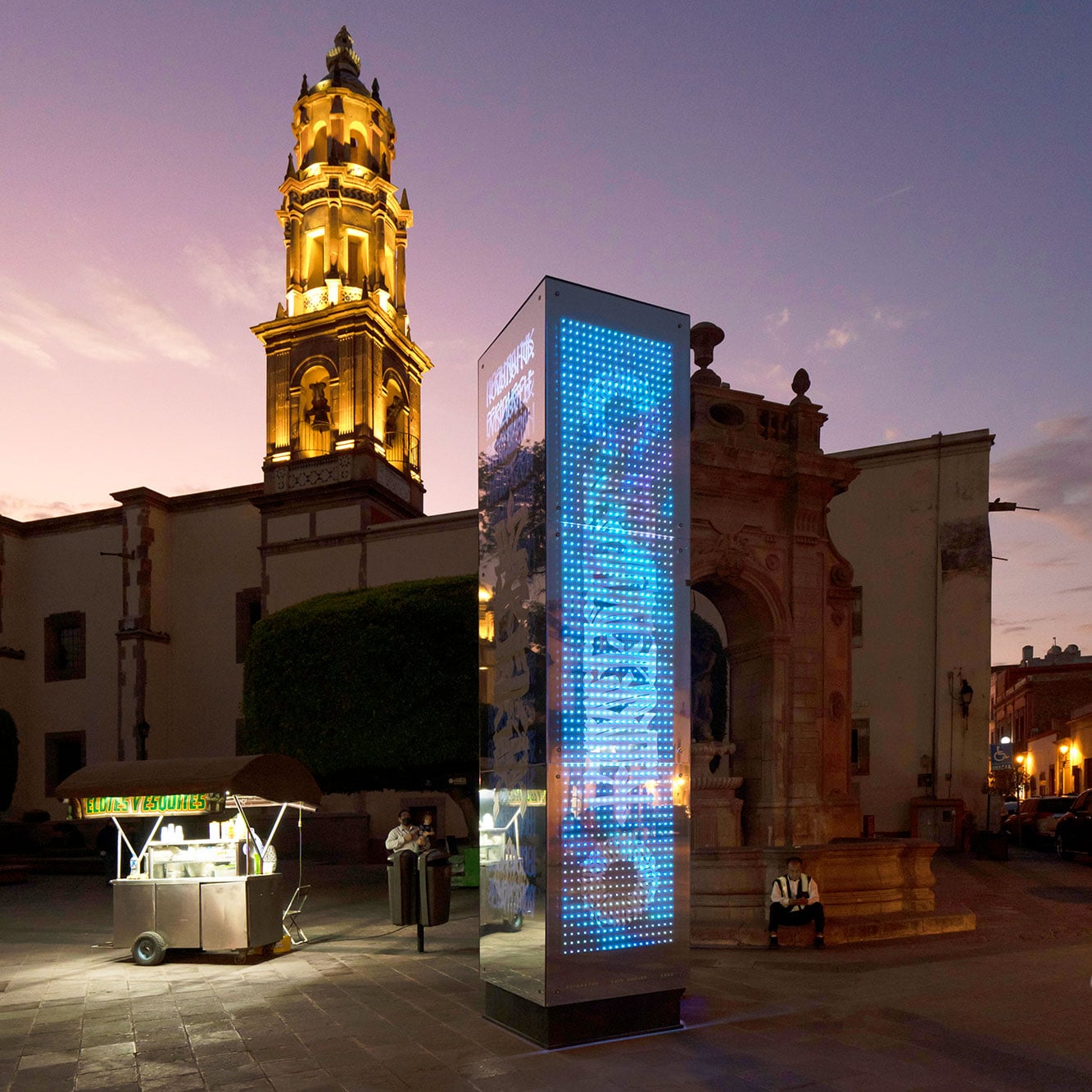 Artist: Said Dokins. Refraktur. Site Specific Installation, Querétaro. México. 2022. Photo: Leonardo Luna