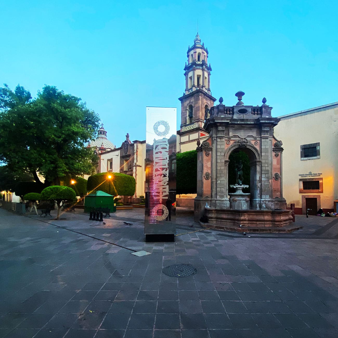 Artist: Said Dokins. Refraktur. Site Specific Installation, Querétaro. México. 2022. Photo: Leonardo Luna