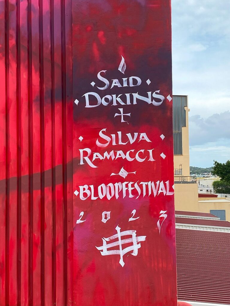 Said Dokins and Silva Ramacci Mural in Ibiza
