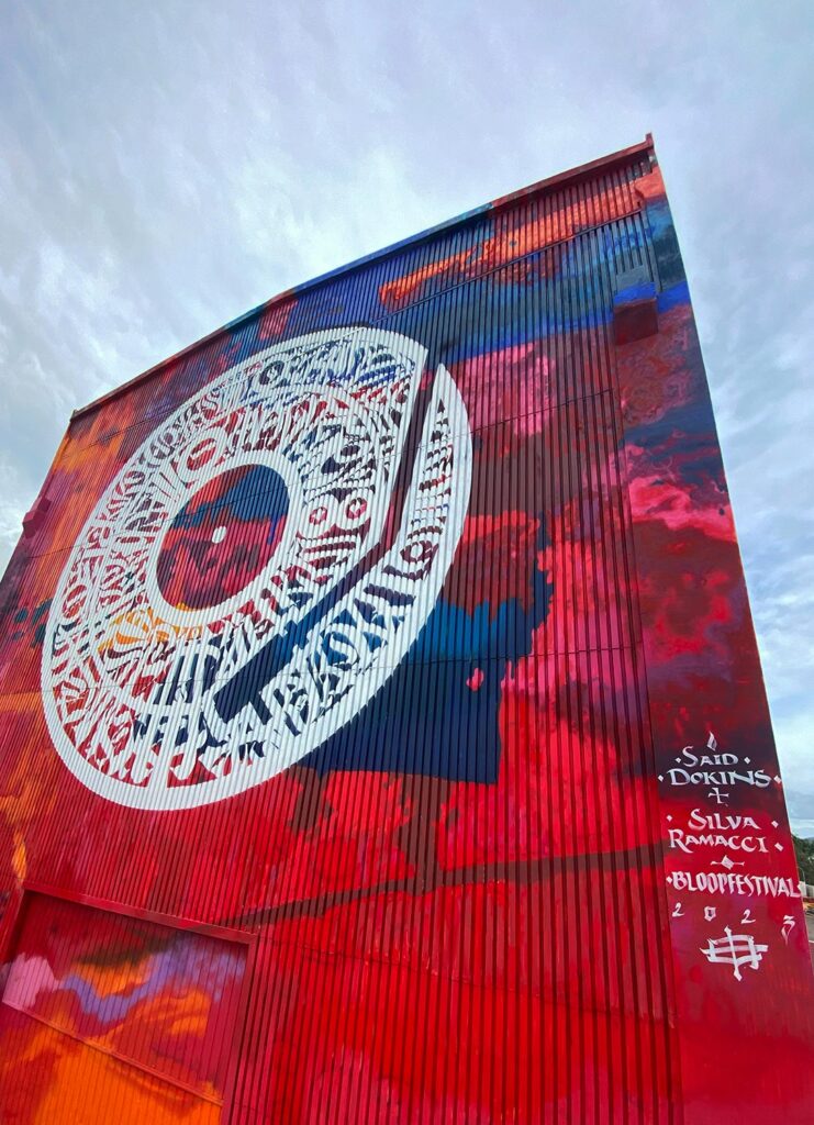 Said Dokins and Silva Ramacci Mural in Ibiza